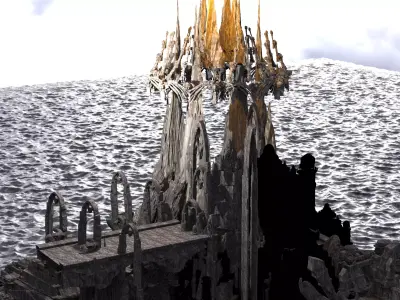 Dark Moria ore Tower 5 3D model