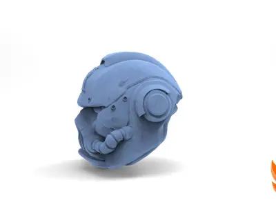 Spacemarine Helmet 3D model