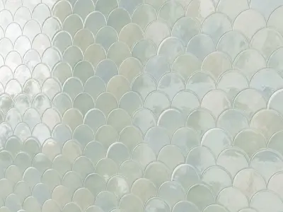 Medium Moroccan Fish Scales Wall tiles 3D model