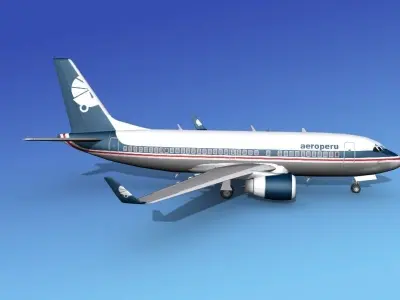 Boeing 737-700ER Aeroperu 3D model