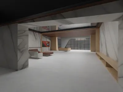 Car dealership Free low-poly 3D model