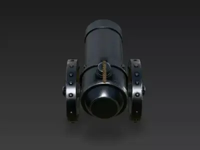 Antique Naval Cannon  High-Fidelity 4K PBR  3D model