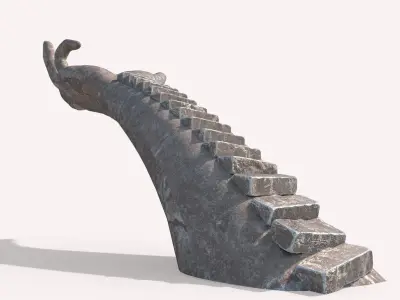 Ancient Hand-Shaped Altar 3D model