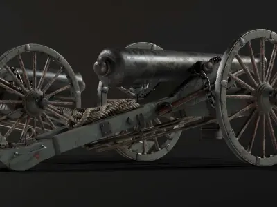 SOLDIER Napoleon Cannon 3D model