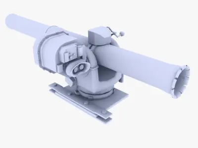 Mounted RPG Launcher Low-poly 3D model