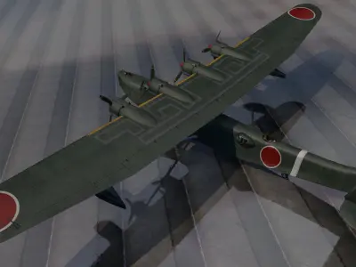 Kawanishi H6K4 Mavis 3D model