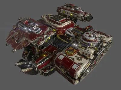 Imperial BUFFALO Heavy Fusion Drive Section 3D model