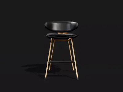 Bar stool Free low-poly 3D model