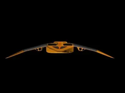 Phoenix Class Interceptor Low-poly 3D model