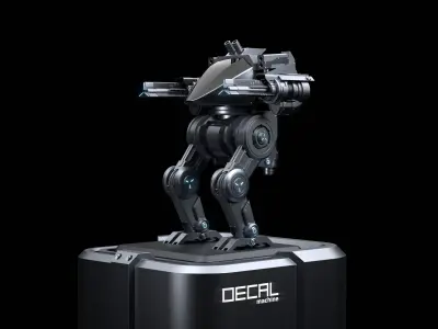 scifi robot 3D model