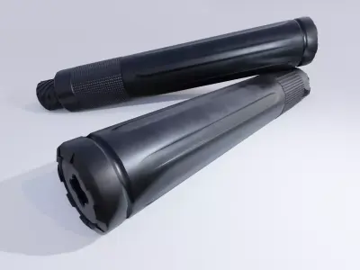 Suppressor Free Game Ready Free low-poly 3D model