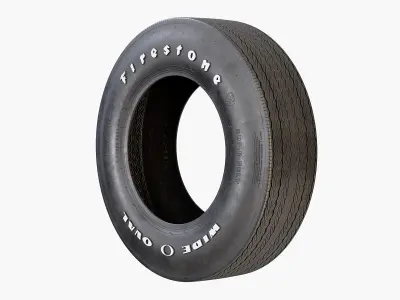 Firestone F70 Classic Car Tyre 3D model