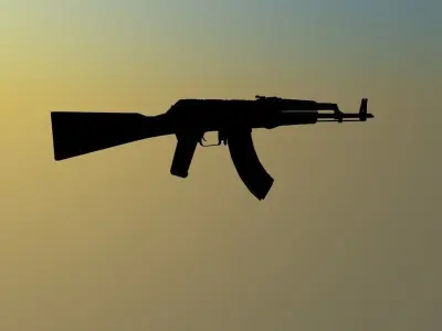AK-47 ak - rifle for gta Low-poly 3D model