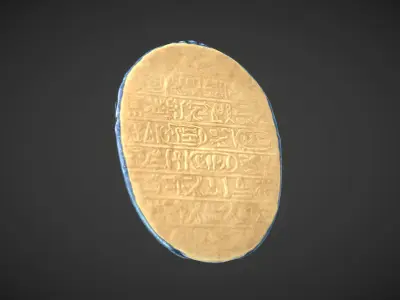 Scarab amulet Low-poly 3D model