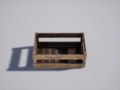 Military ammo crates Low-poly 3D model