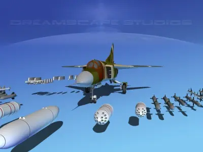 Mig-23 Fighter V15 Poland 3D model