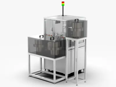 Automatic Nut Washer Bolt Assembly Machine 3D model