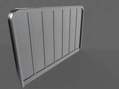 PBR Sci-Fi Door 3 Low-poly 3D model