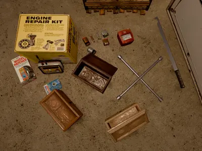 Retro Hardware Pack - PBR Low-poly 3D model