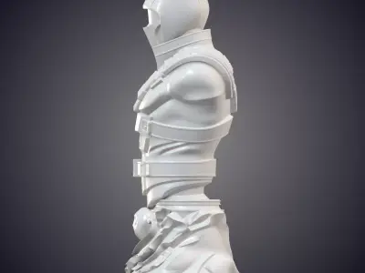 Sci Fi Cyber Ninja Soldier Torso PM-846 3D print model