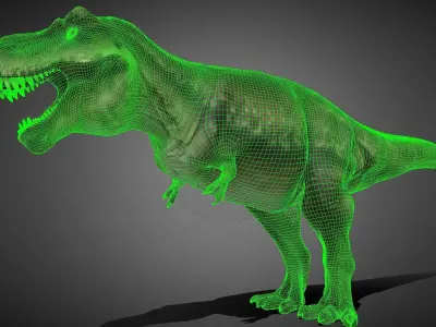 Tyrannosauru rex Low-poly 3D model
