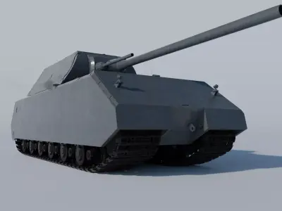 Pzkpfw VIII Maus - German WWII Tank 3D model