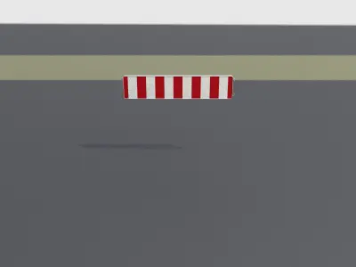 Construction Barrier Version 2 600-33 250x1200mm 3D model