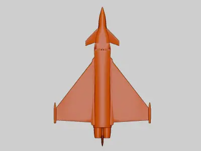 Modern Fighter Jet - Eurofighter Typhoon 3D print model