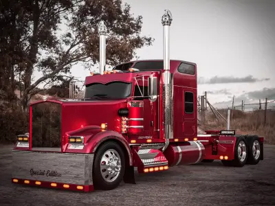 Kenworth W900 AeroCab Special Edition 3D model