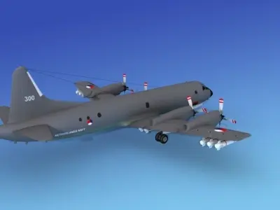 Lockheed P-3 Orion Netherlands 3D model