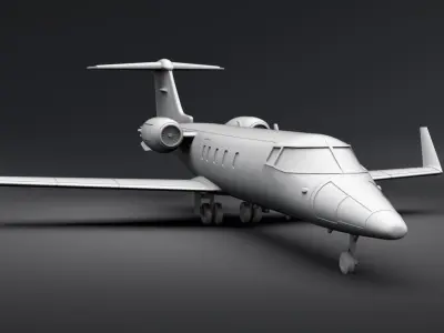 Learjet 55c Scale model 3D print model