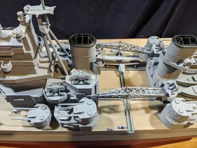  1 144 King George V Class Battleship 3D print model