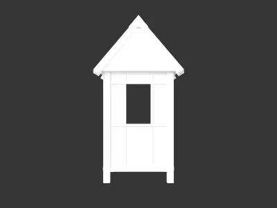 Medieval Defense Guardpost Small Low-poly 3D model