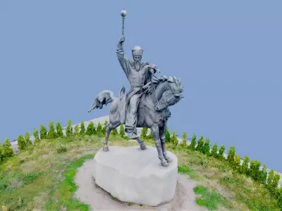 3D model Petro Konashevych-Sahaidachny Kyiv Ukraine gltf obj 3D model