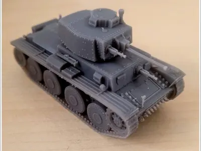 Panzer 38t Ausf G - miniatures tabletop scenery 3D print model