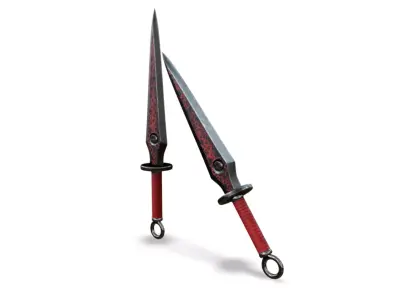 Kunai Ninja Throwing Knife 3D model