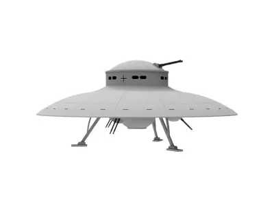 German Medium Attack Saucer WWII 3D print model
