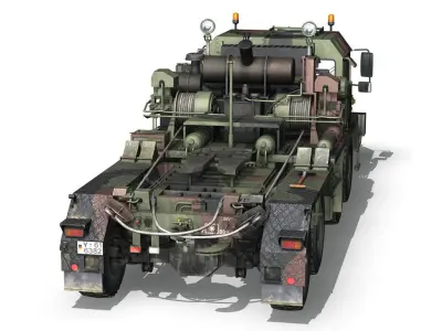 Faun STL-56 Tank Transporter 3D model