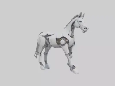 Robot version of a horse model 3D model
