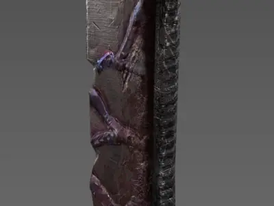 Maniac knife Low-poly 3D model