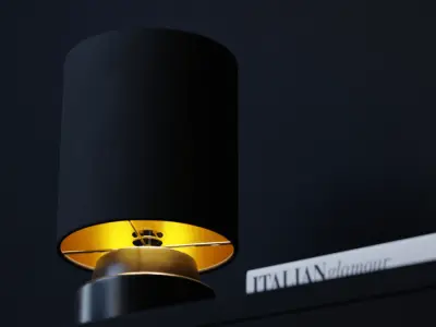  Eno Ceramic Chic Shade Lamp Model, Black 