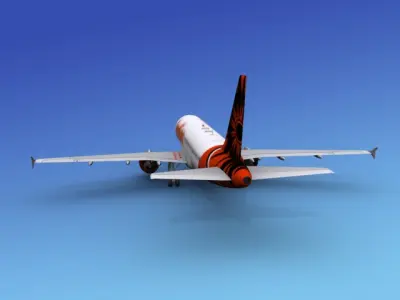 Airbus A320 Indian 3D model