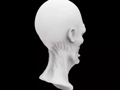 Alien King Bust 3D Print Model 3D print model purchase