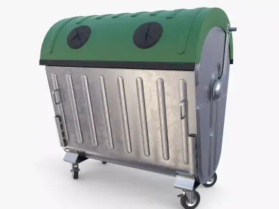 Dumpster v5 Low-poly 3D model