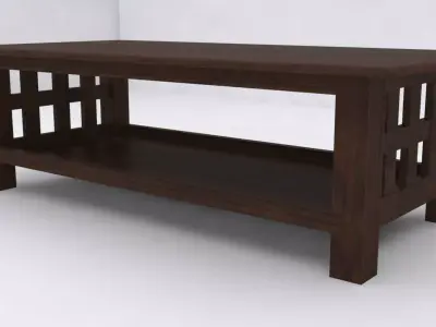 Table craftsman coffee Free low-poly 3D model