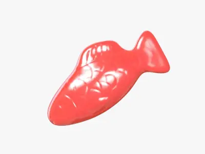 Swedish Fish Red model 3D model
