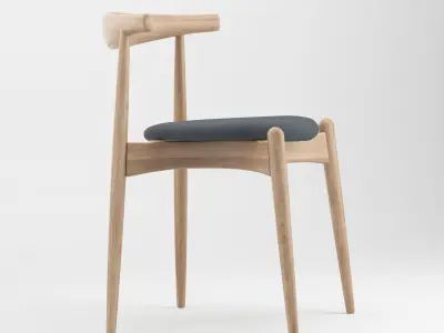 Elbow Chair Free 3D model