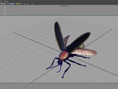 firefly 3d model fly 3D model