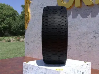 ORTAS TIRE NO 31 GAME READY Low-poly 3D model