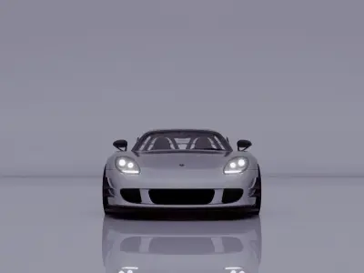 Porsche Carrera GT Fully Rigged 3D model